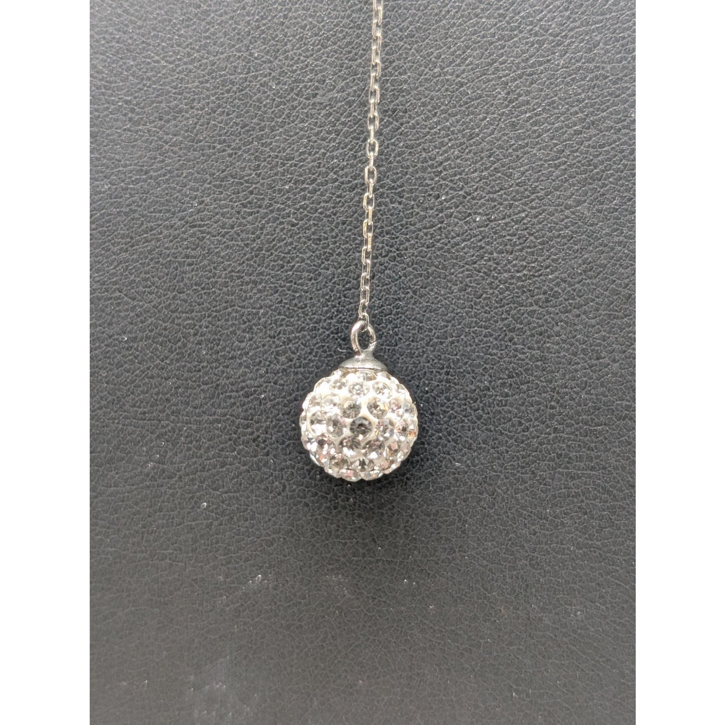 925 Sterling Silver 16" & 18" Infinity Crystal Orb Dangle Chain Necklace