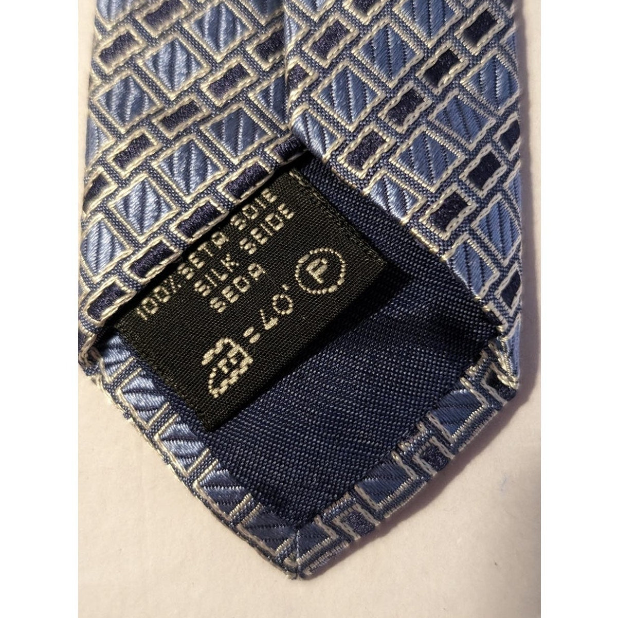 Patek Philippe Pour Ermenegildo Zegna Blue Pattern Silk Tie Limited Edition 2005