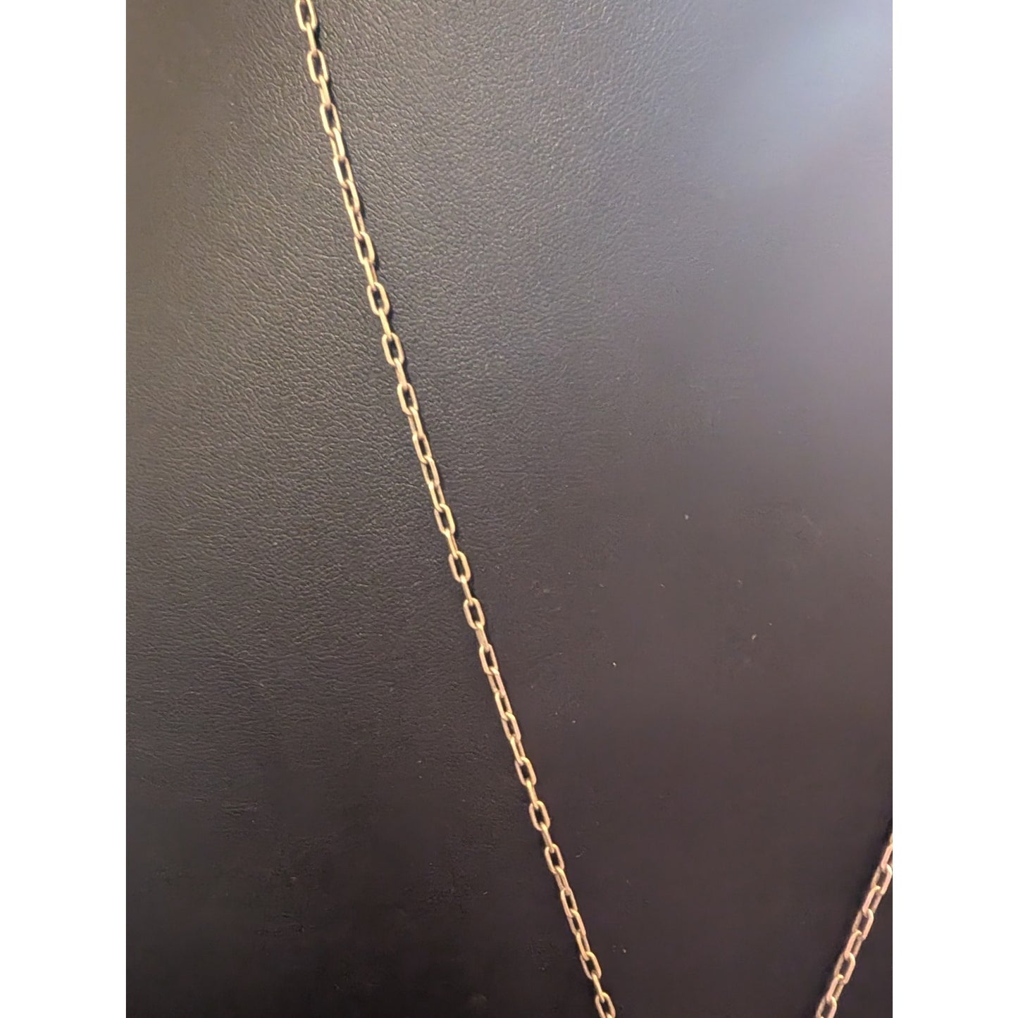 Coldwater Creek Silver Tone Etched Swirl Bar Necklace