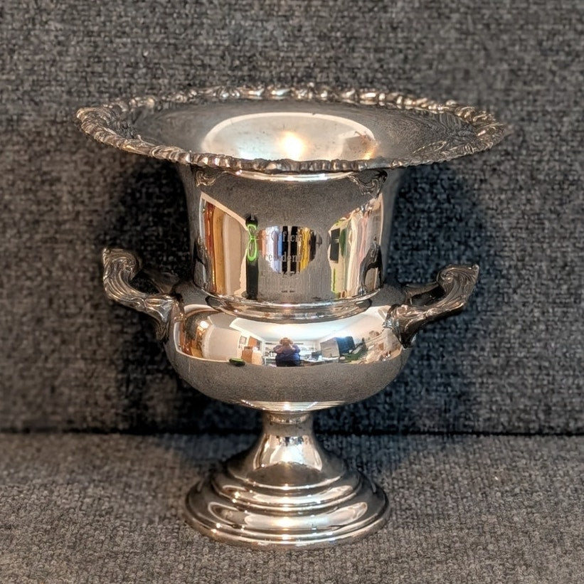 Vintage Sheridan Silverplate Trophy Champagne Wine Chiller Ornate Ice Bucket