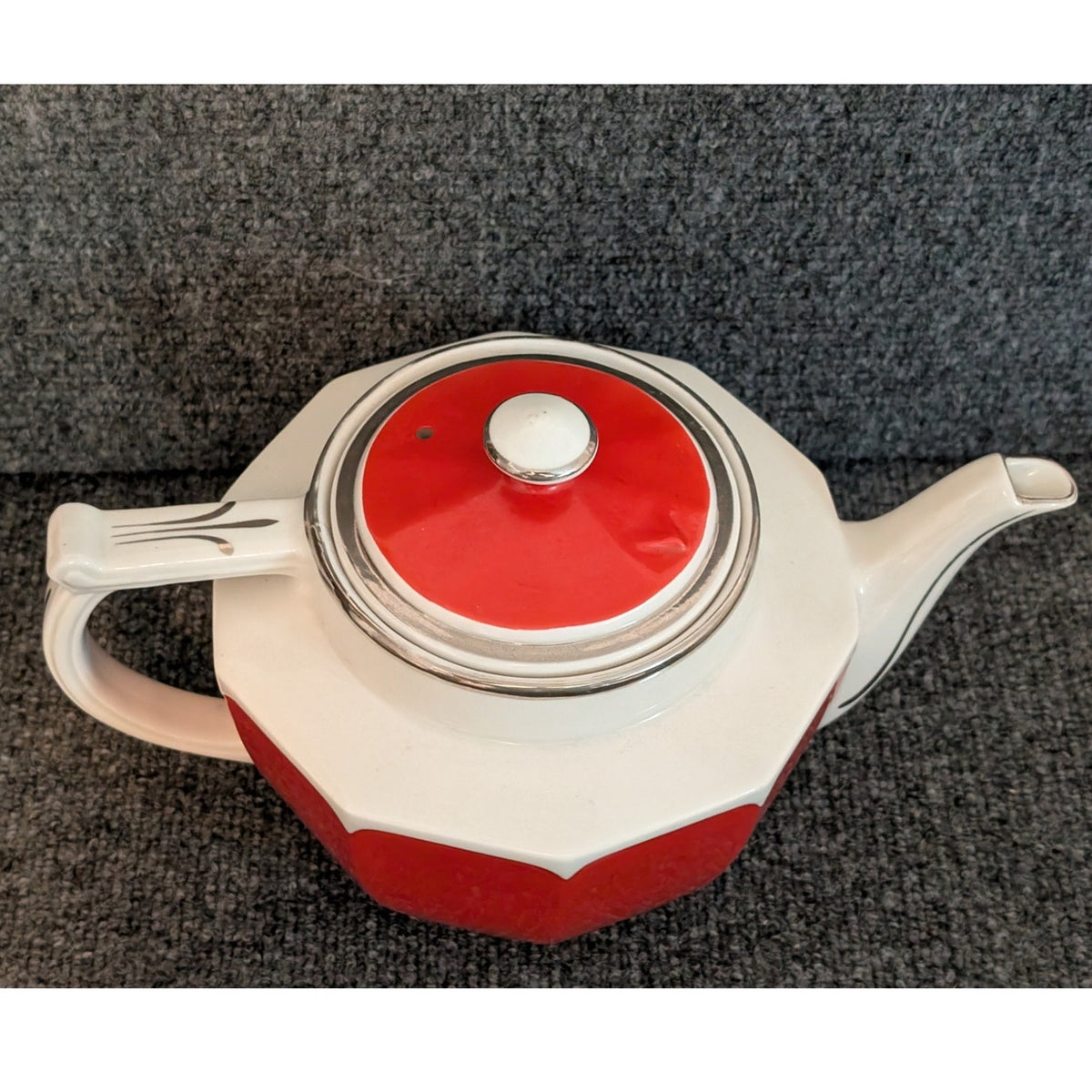 Vtg MCM Hall's Superior Quality Kitchenware Coffee Teapot USA Made