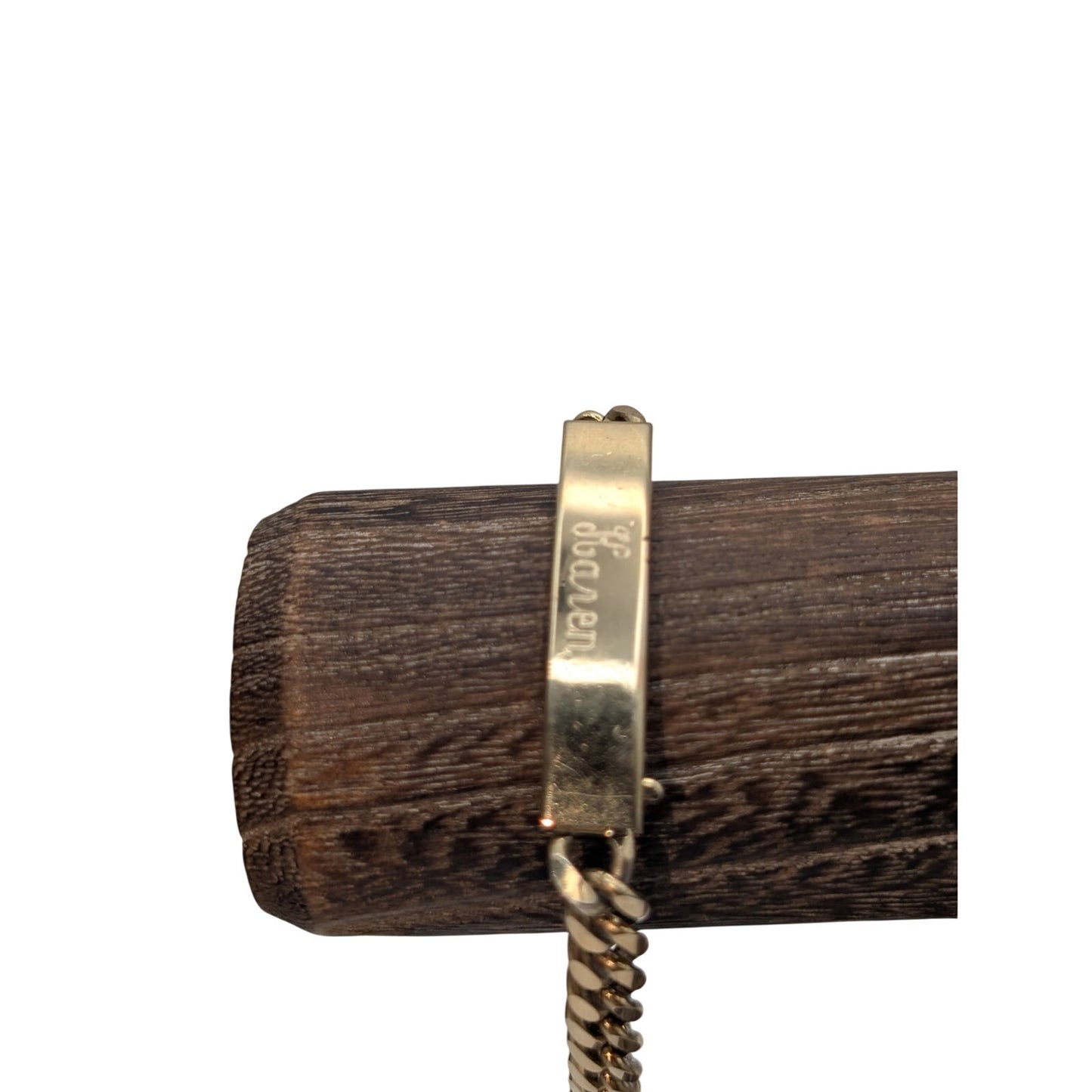 Vintage SPEIDEL Gold Tone ID Bracelet Engraved 'Karen'