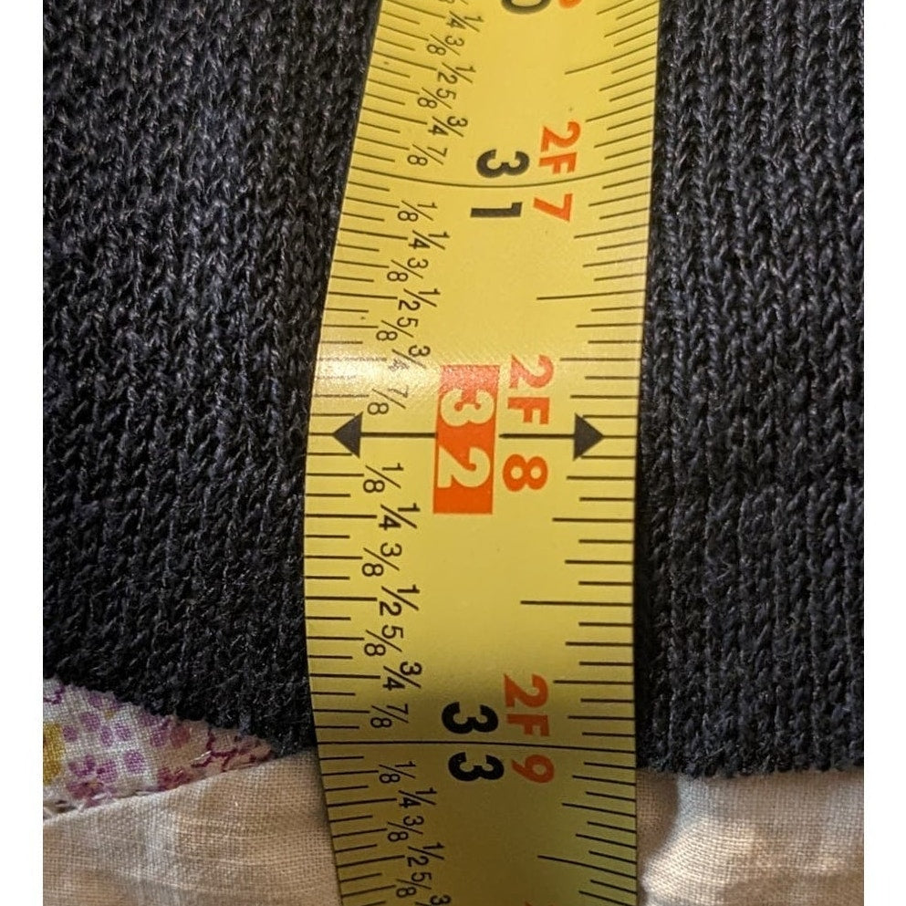 J. Jill Linen Blend Lightweight Blue Open Front Cardigan Duster Womens Petite L