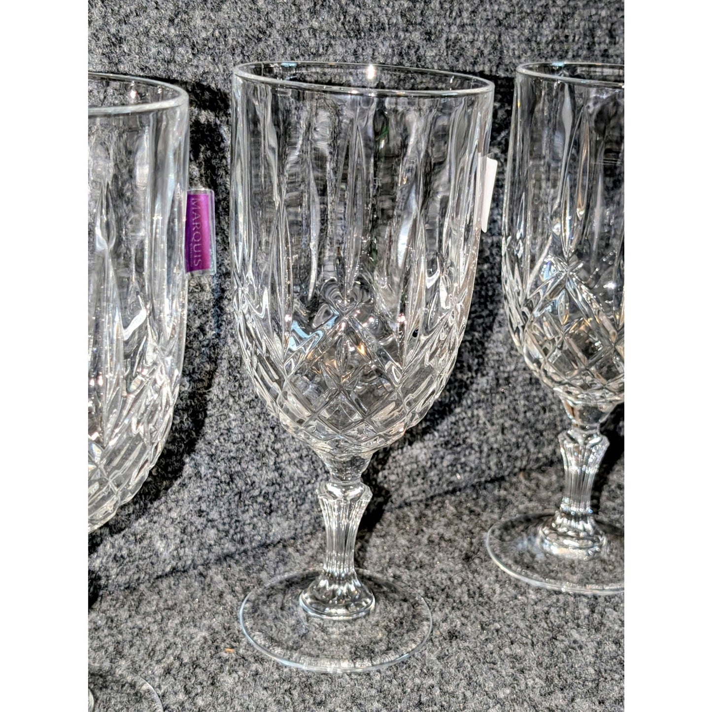 Waterford Marquis Markham Crystal Iced Beverage Glasses Set of Four NWOT