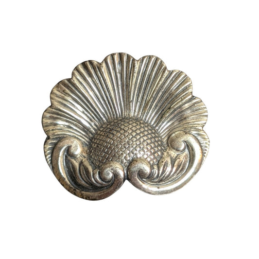 Vintage 1946 Sterling by Jewel Art Flower Brooch