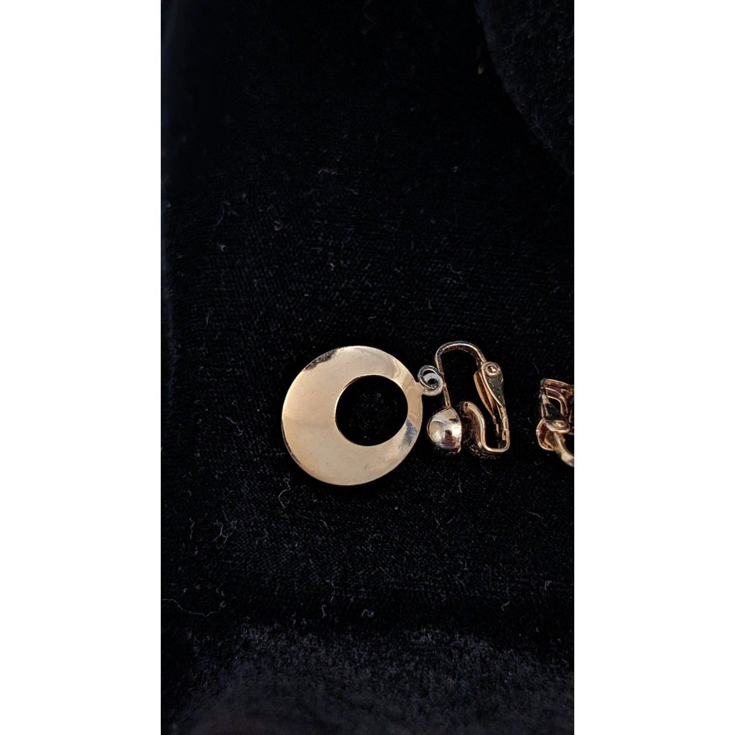 Four Pair Vintage Gold Tone Clip On Earrings