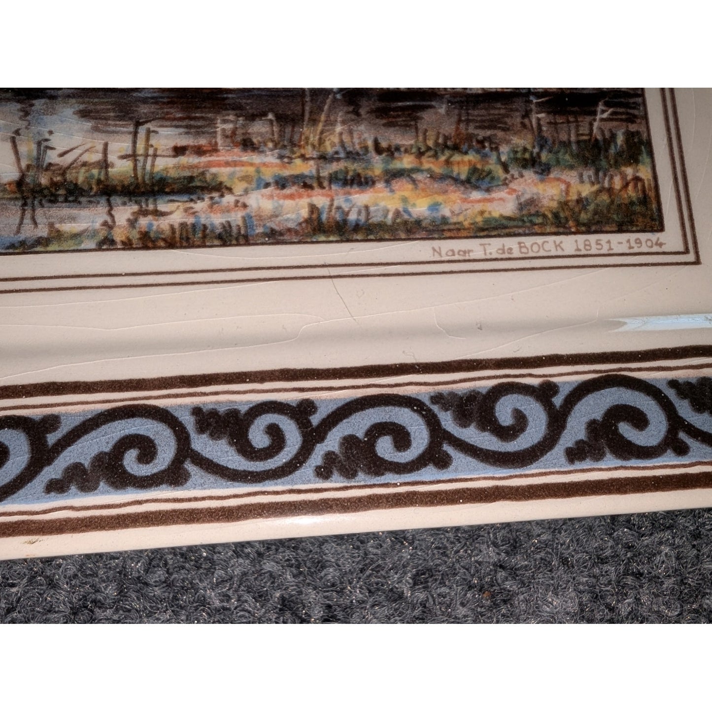 Delft Westraven Porcelain Wall Plaque From Holland
