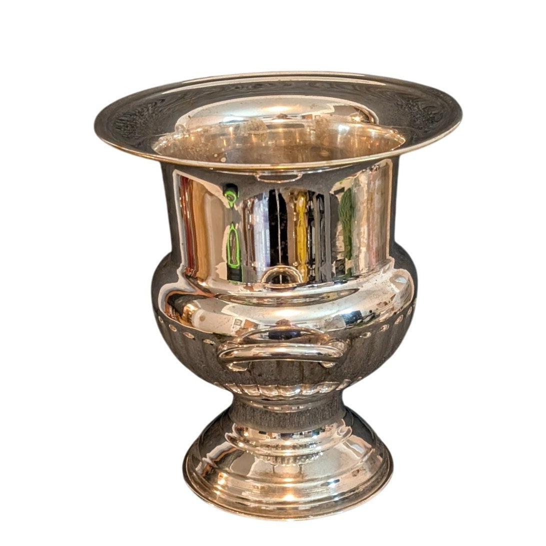 Vintage EPNS Silver Plate Trophy Urn Champagne Wine Ice Bucket W/ Handles 9.5"