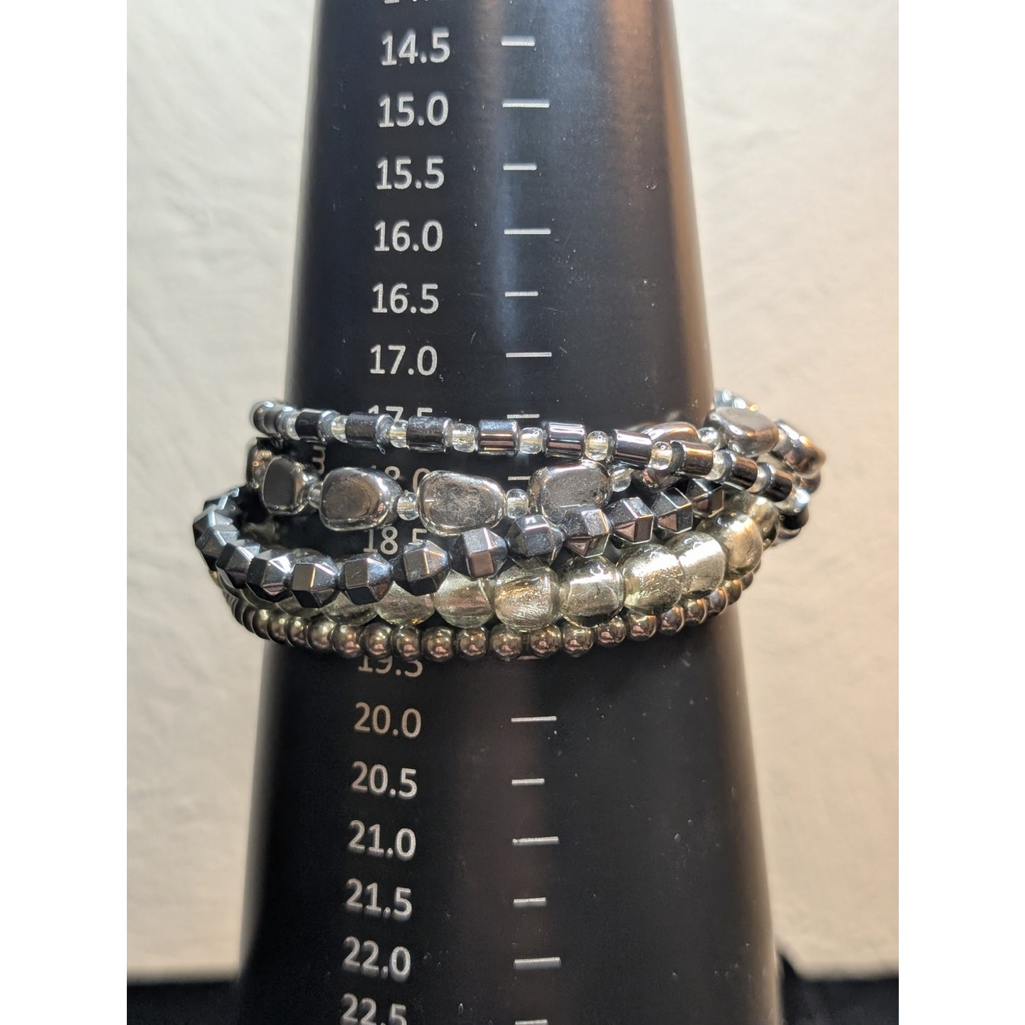SILPADA Retired Foiled Glass Sterling Silver Necklace & Matching Bracelet Set
