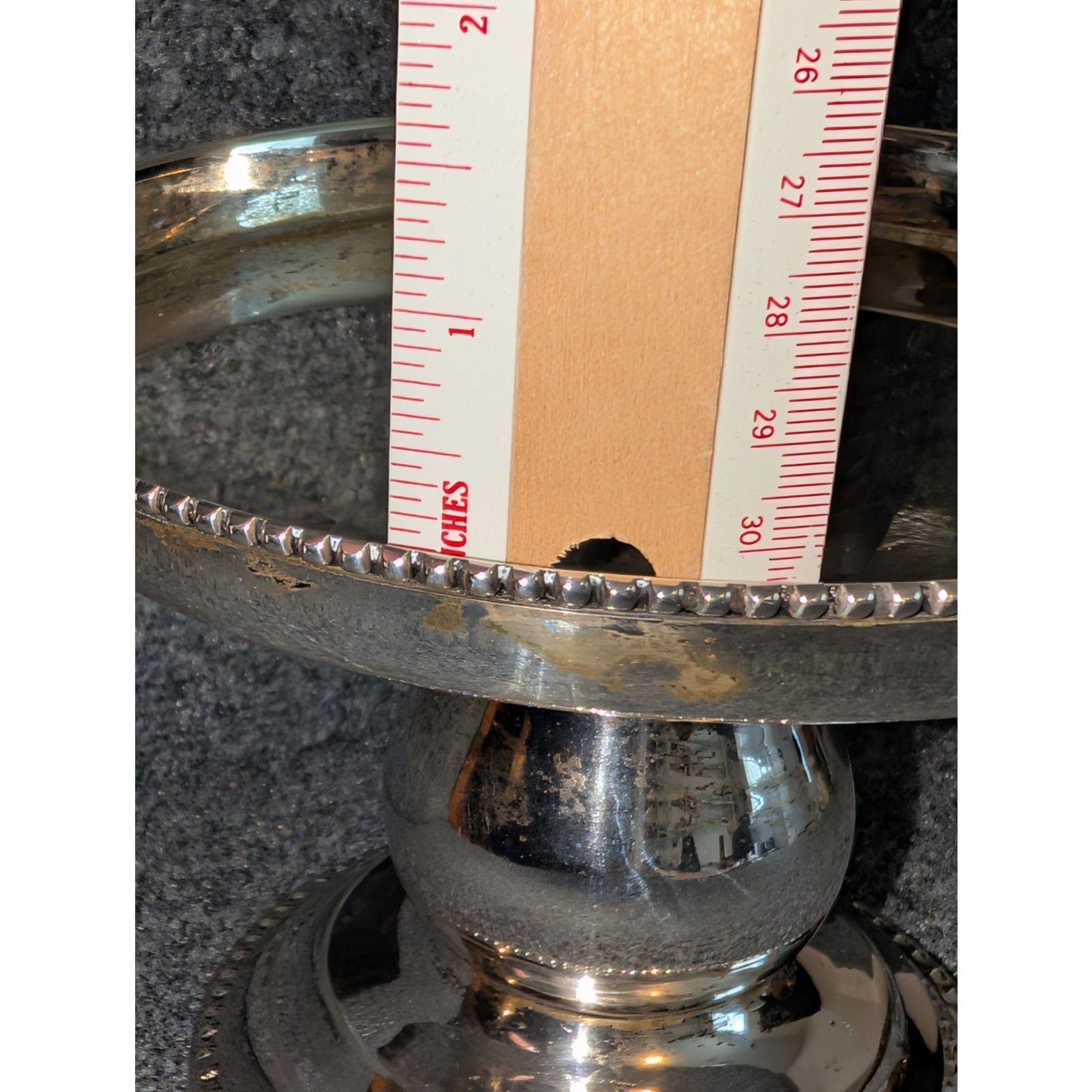 Vintage Bombay Silverplate Cake Stand (Without Glass Dome)