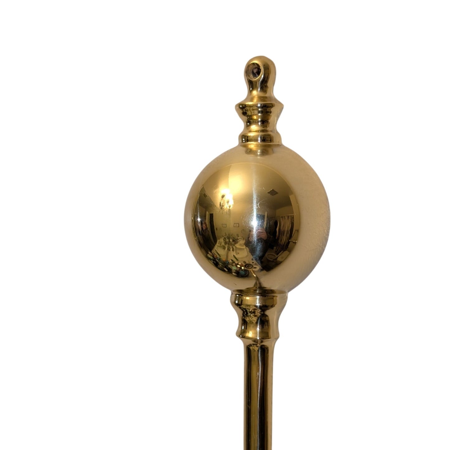 Vintage Solid Brass Candle Holder 13" Wall Sconce (No glass)