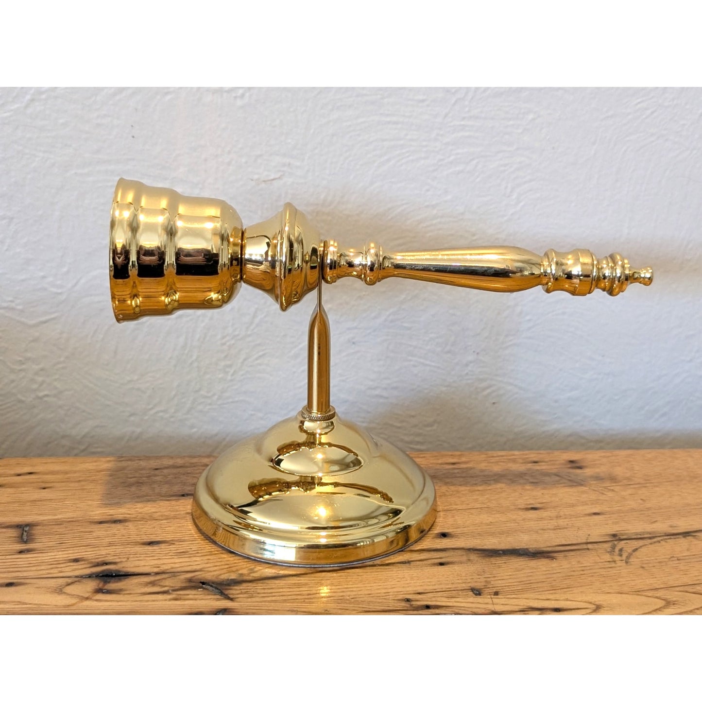 Vintage Copper Craft Polished Brass Candle Wall Sconce