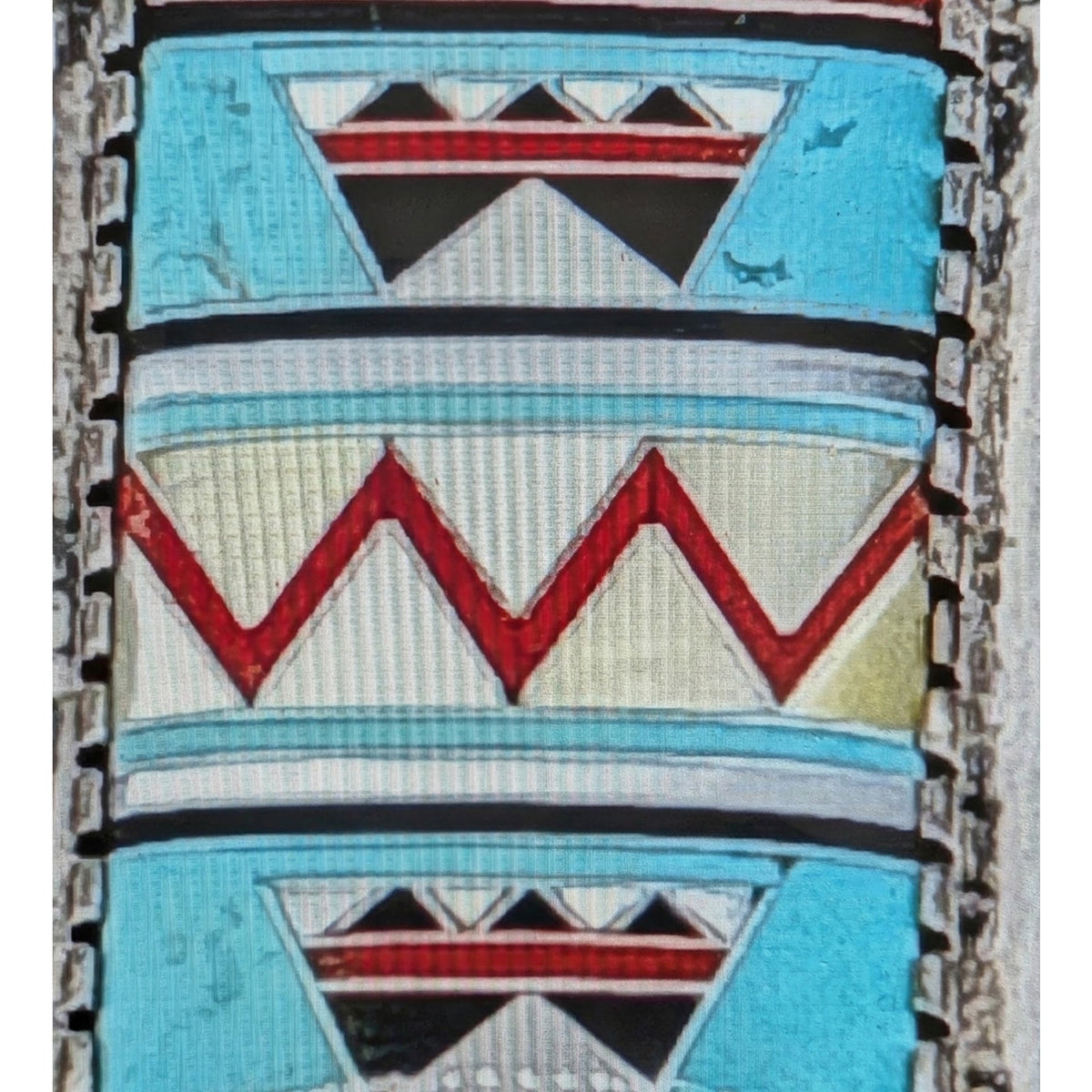 Vtg Carolyn Pollack Relios Southwestern Inlay Stone Sterling Brooch/Pendant