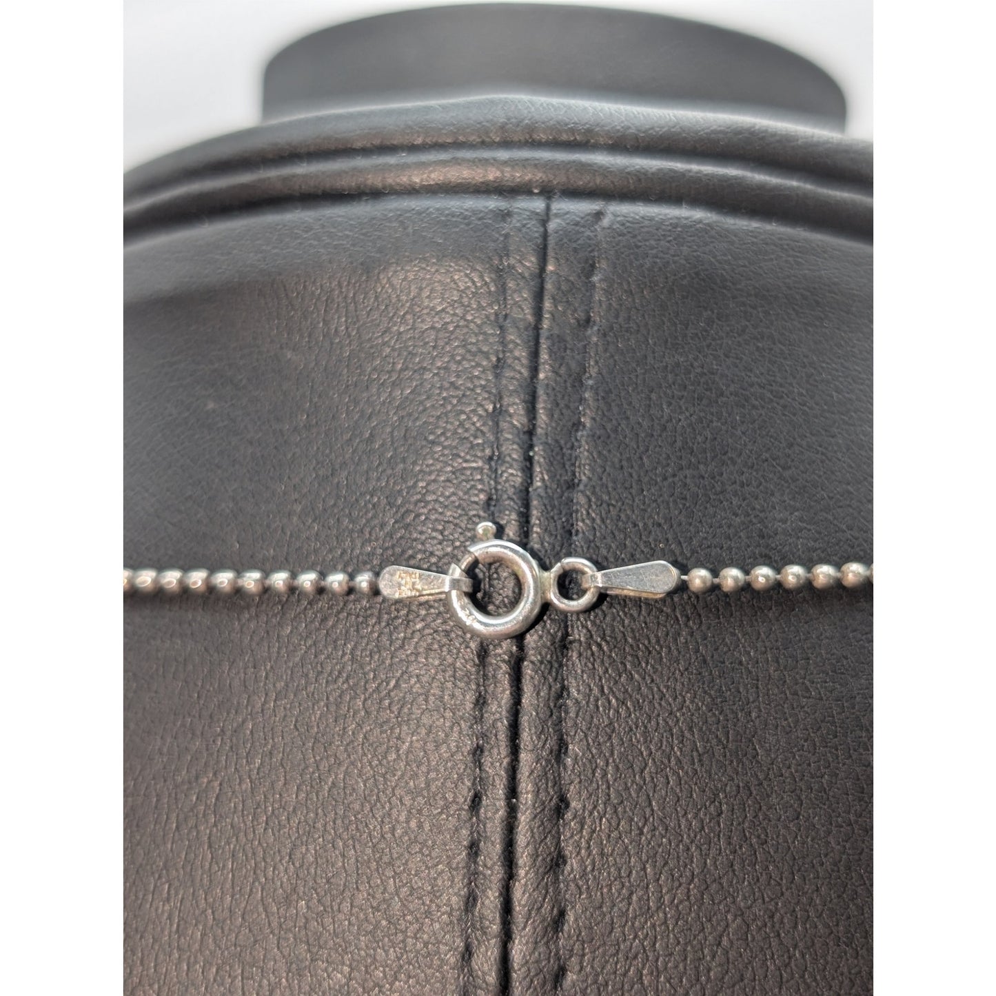 Vintage 925 Italy Sterling Silver Bead Ball Chain 24" Necklace & 7.75" Bracelet