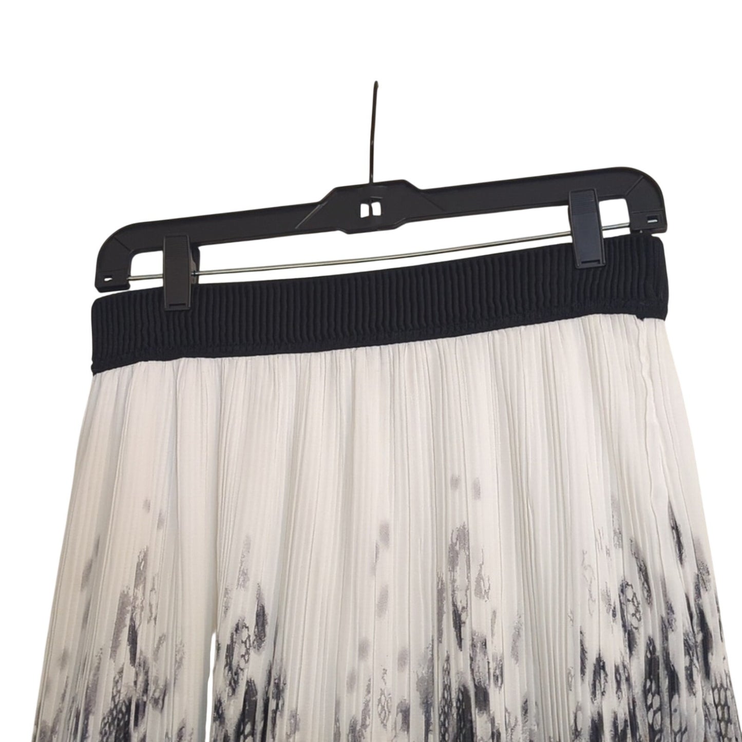Studio West Apparel Women's Size L Animal Print Pleated Elastic Waist Skirt