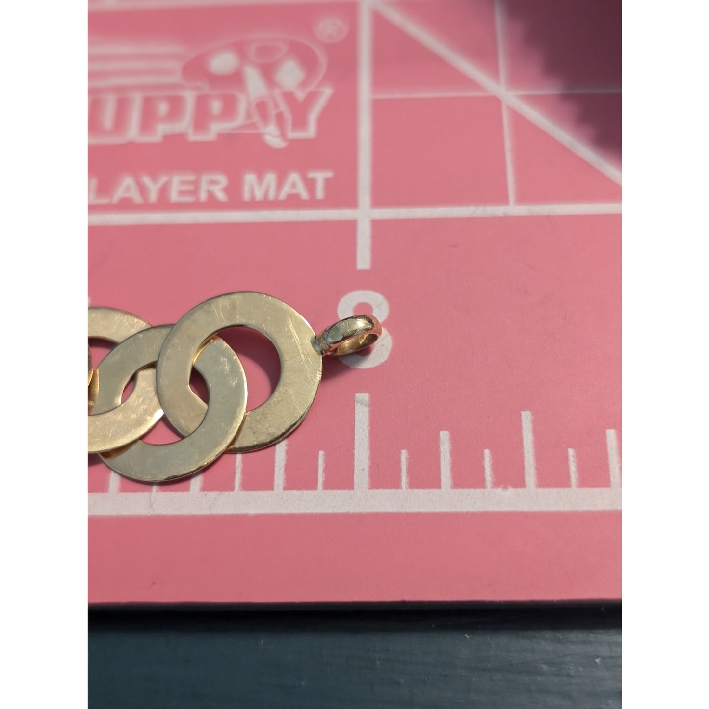 14K Gold 8" Loopy Chain Link Bracelet W/ Mariner Clasp 14g