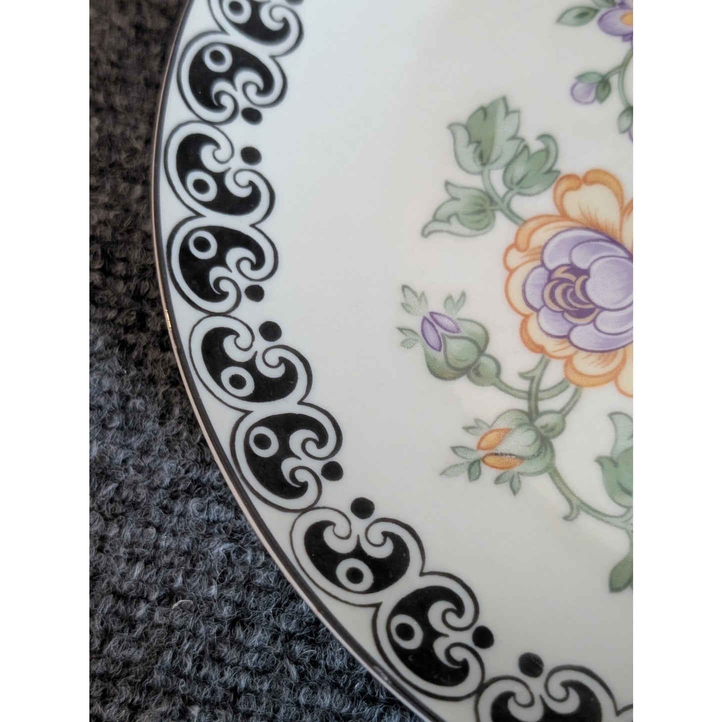 Rare Vintage Z. S. & Co. Bavaria Art Deco Exotic Bird Plate 1944