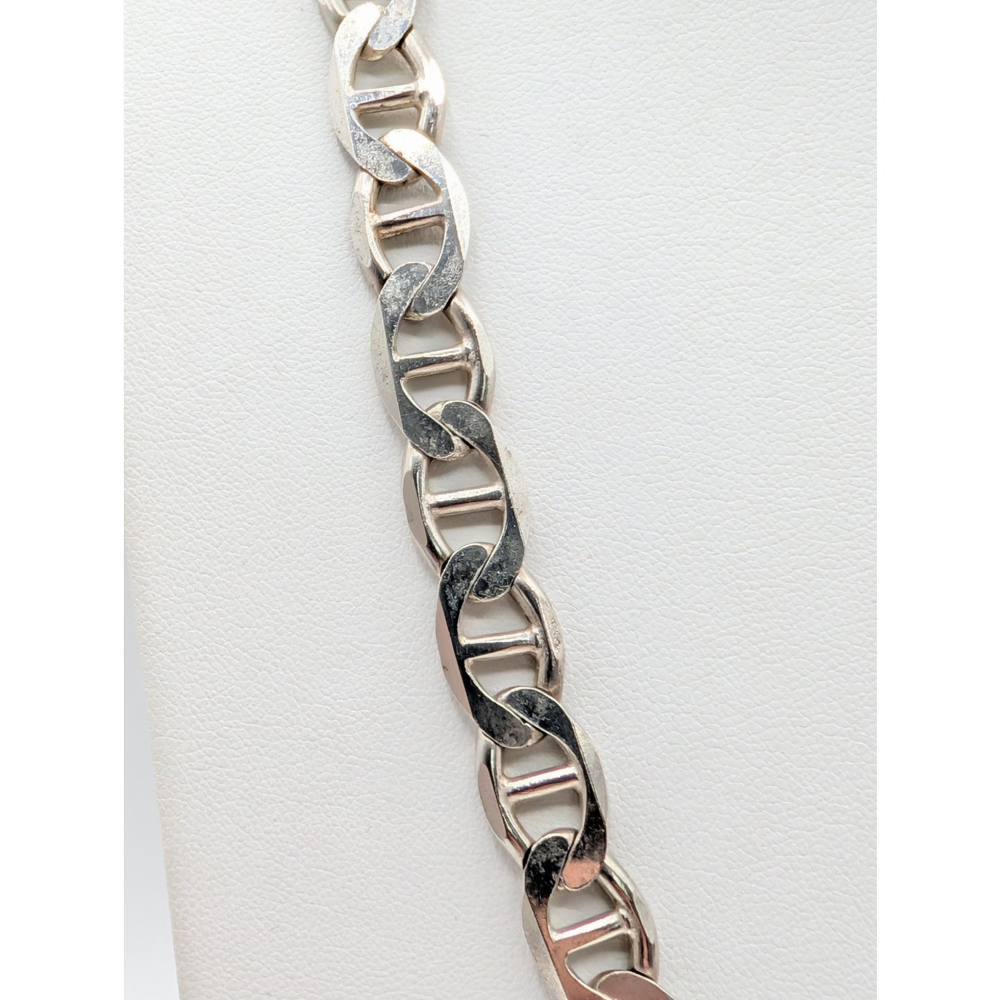 Marked 925 Italy Sterling Silver 24" Mariner's Link Heavy Chain Necklace 71.81g