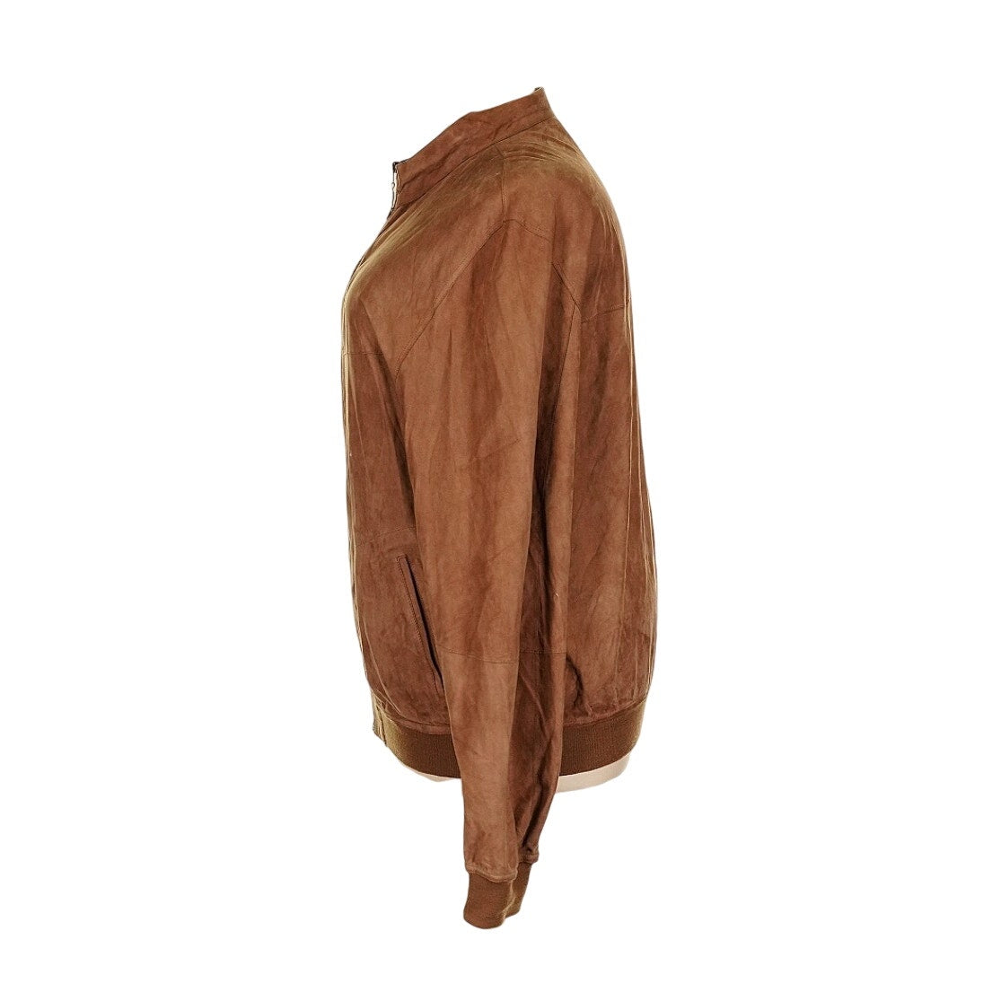 Made in Turkey Reversible Faux Suede Faux Leather Lightweight Bomber Jacket 3XL