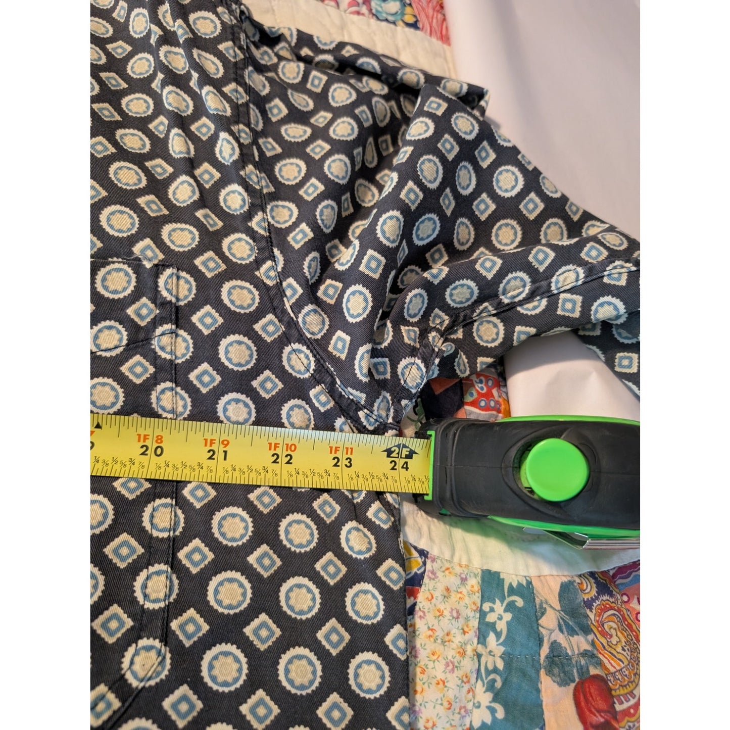 Vintage Cody James Western Gear Geometric Print Button Front Shirt Mens M
