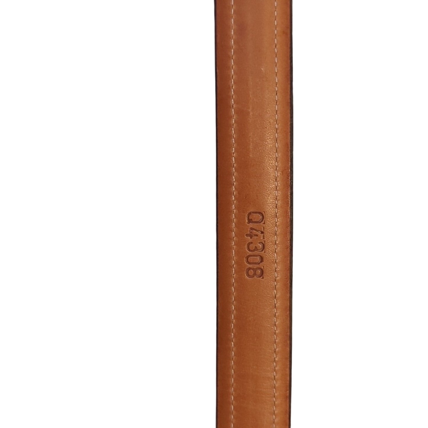Brighton Classic Brown Textured Leather Belt with Silver Tone Hardware Size 30