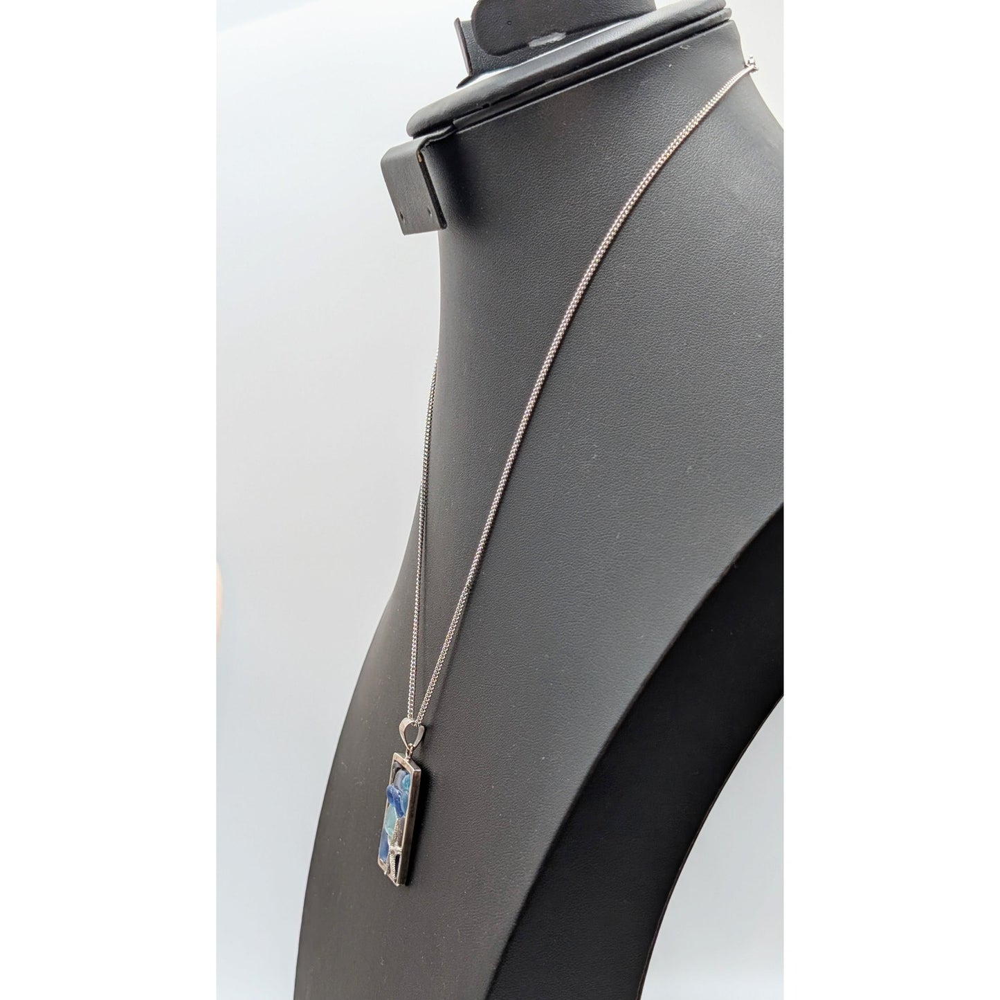 Lita Sea Glass Jewelry 925 Sterling Silver Mosaic Starfish Pendant 20" Necklace