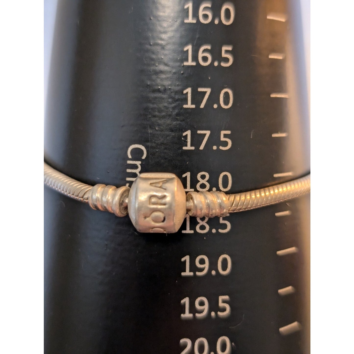 Authentic PANDORA Sterling Silver 925 Moments Snake Chain Bracelet Sister Charm