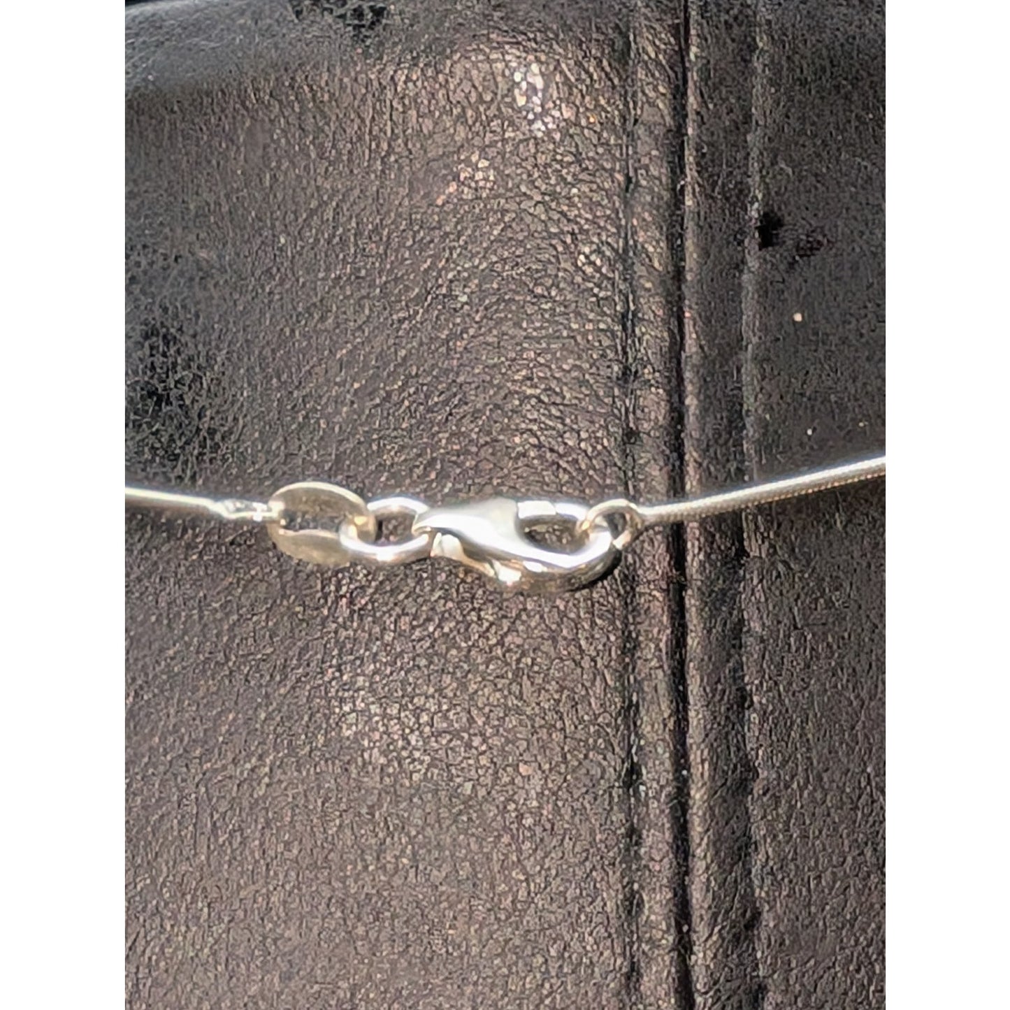 PZ 925 Sterling Made in Israel Pearl Nestled in Sterling Pendant 18" Necklace