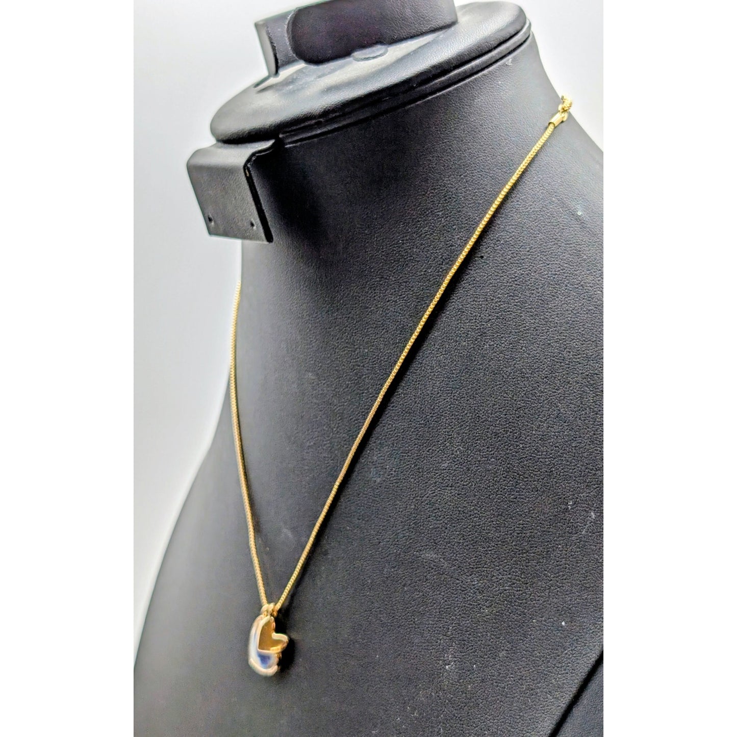 Loft Outlet NWT Double Heart Charm Gold Tone 16" 17" 18" Necklace