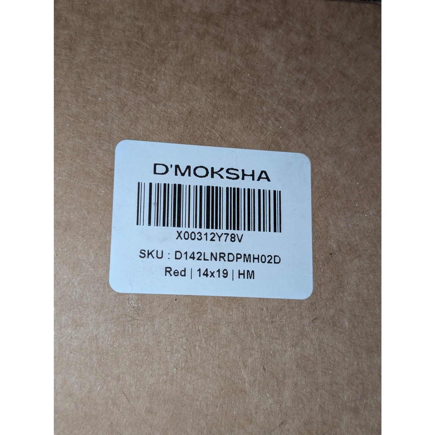 D'Moksha Eco Luxury Decor Red European Flax Linen Set of 4 14 x 19 Napkins NWT