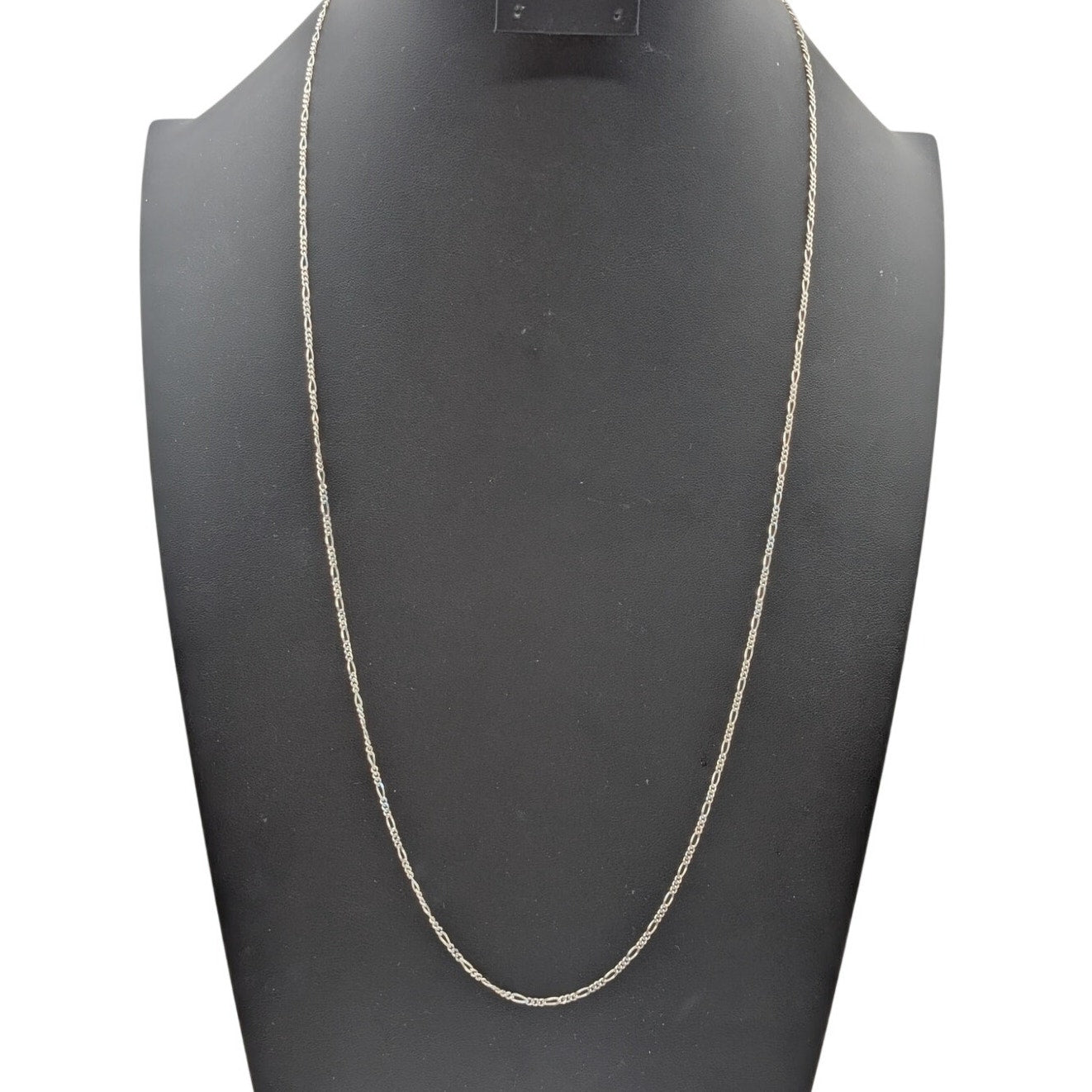 VTG 925 Sterling Silver 29.5" Long 1/16" Figaro 4.74g Chain Necklace