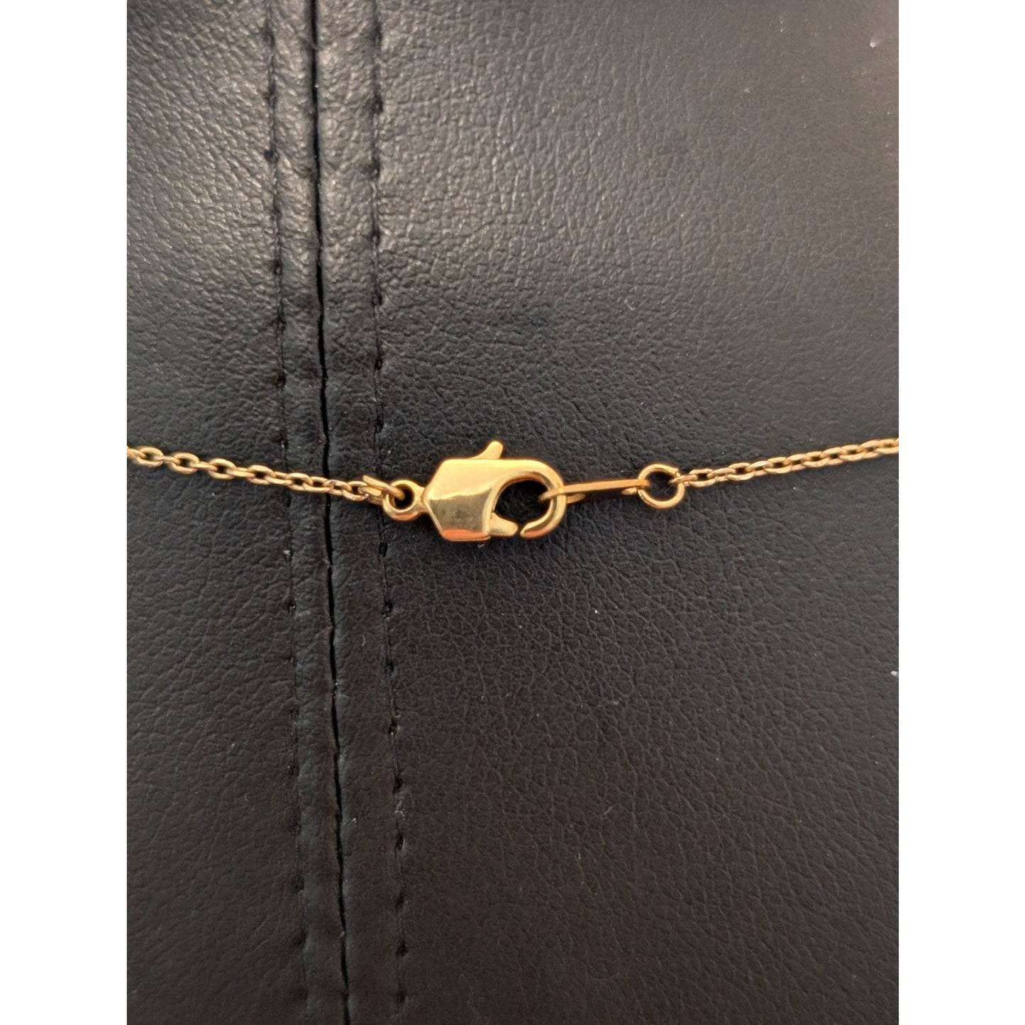 Gold Tone Gold Plated #42 Slide Charm Necklace