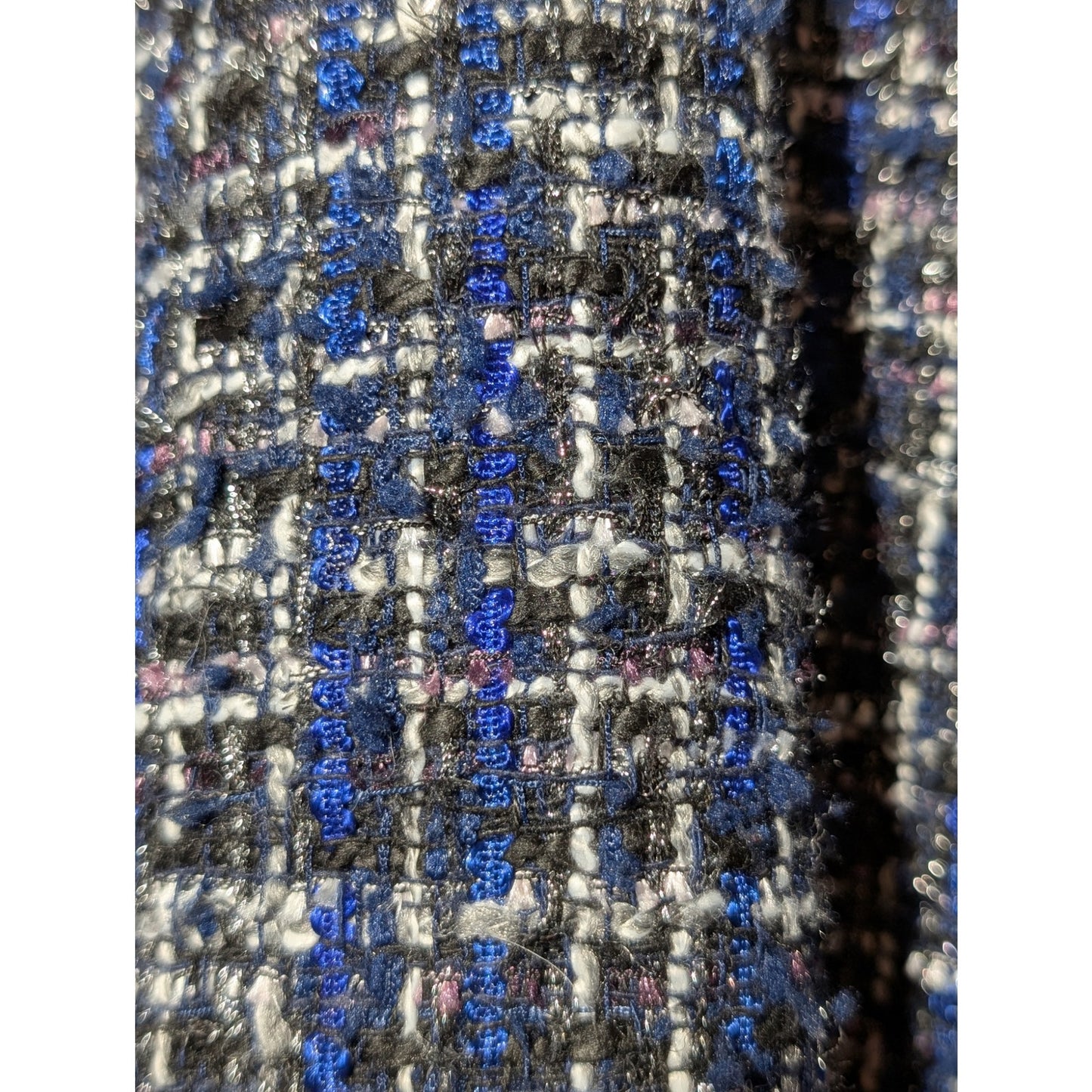 Persona by Marina Rinaldi Metallic Tweed Zip Front Bomber Jacket Sz 18 (Plus)