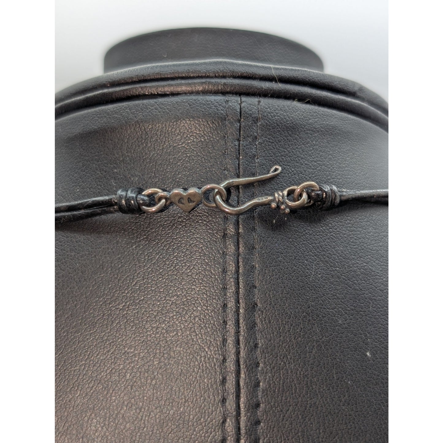 Boho 925 Sterling Silver Hook Clasp Double Corded Fringe Pearl Drop Necklace