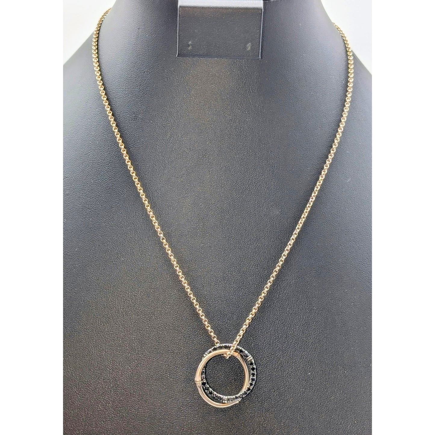 John Hardy Bamboo Collection 925 Sterling Silver Black Sapphire 19.75" Necklace