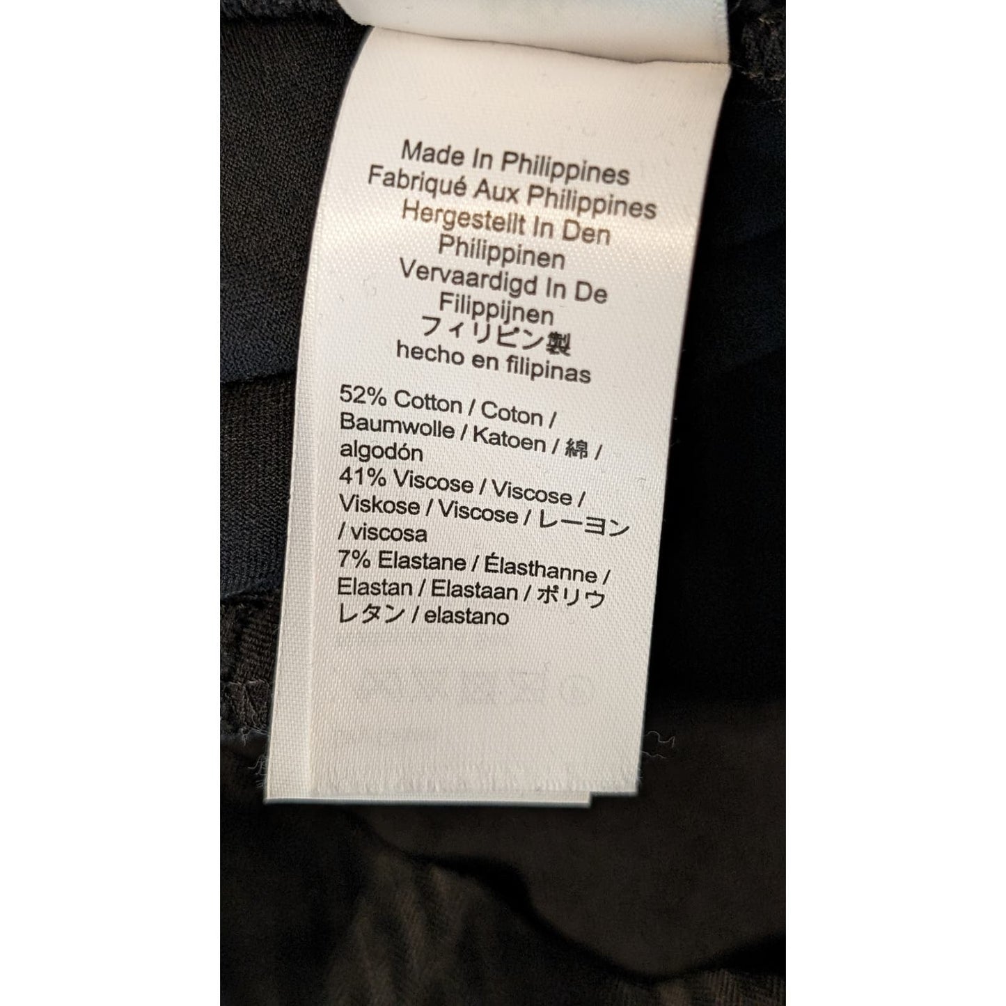 J. Crew Black 'Cameron' Cotton Viscose Stretch Crop Pant Womens Sz 16