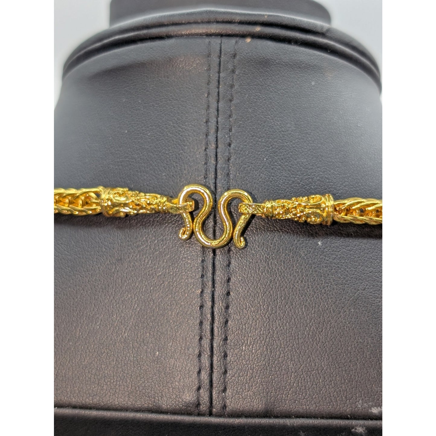 Yellow Gold Plated 24" S Clasp Chain Necklace