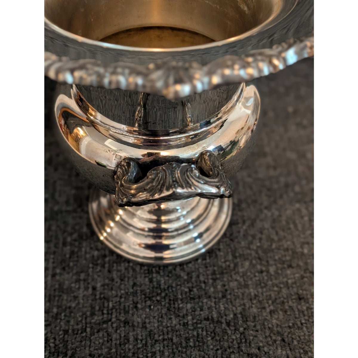 Vintage Sheridan Silverplate Trophy Champagne Wine Chiller Ornate Ice Bucket