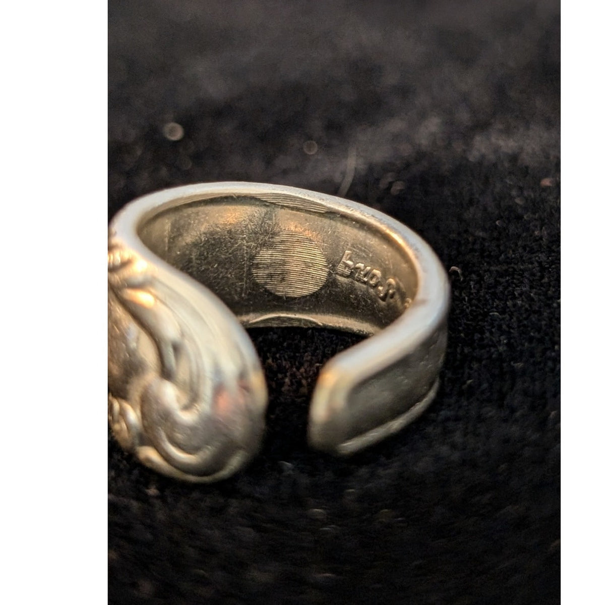 Vintage 1950 'Love Song' Spoon Open Ring Size 6.75