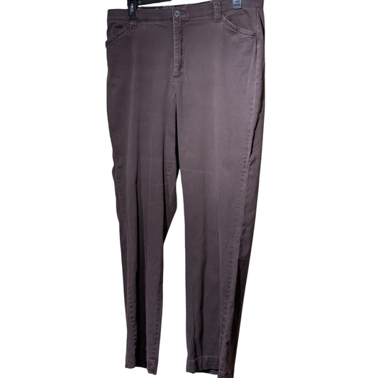Lee Comfort Waistband Stretch Brown Jean Womens Size 18