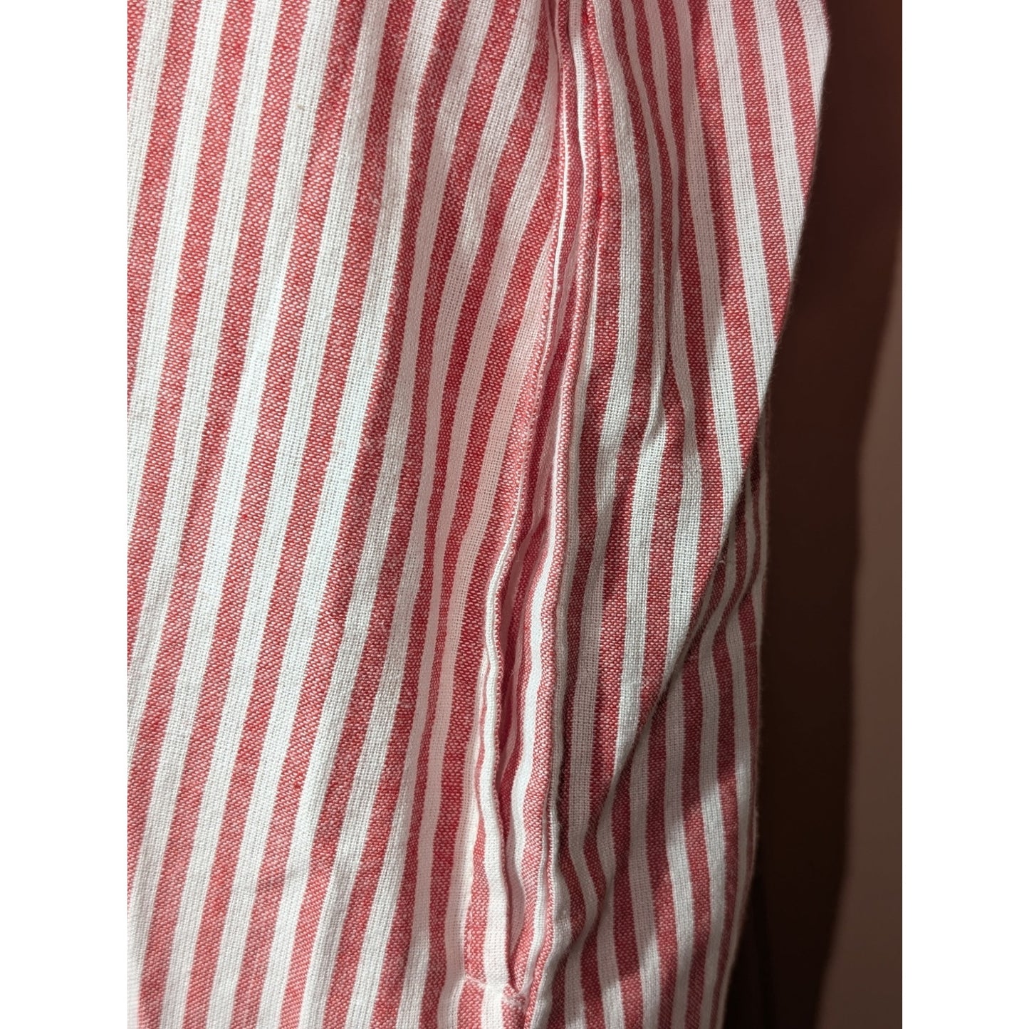 Expressions Made in India 100% Cotton Red White Embroidered Patio Dress Sz. 2X