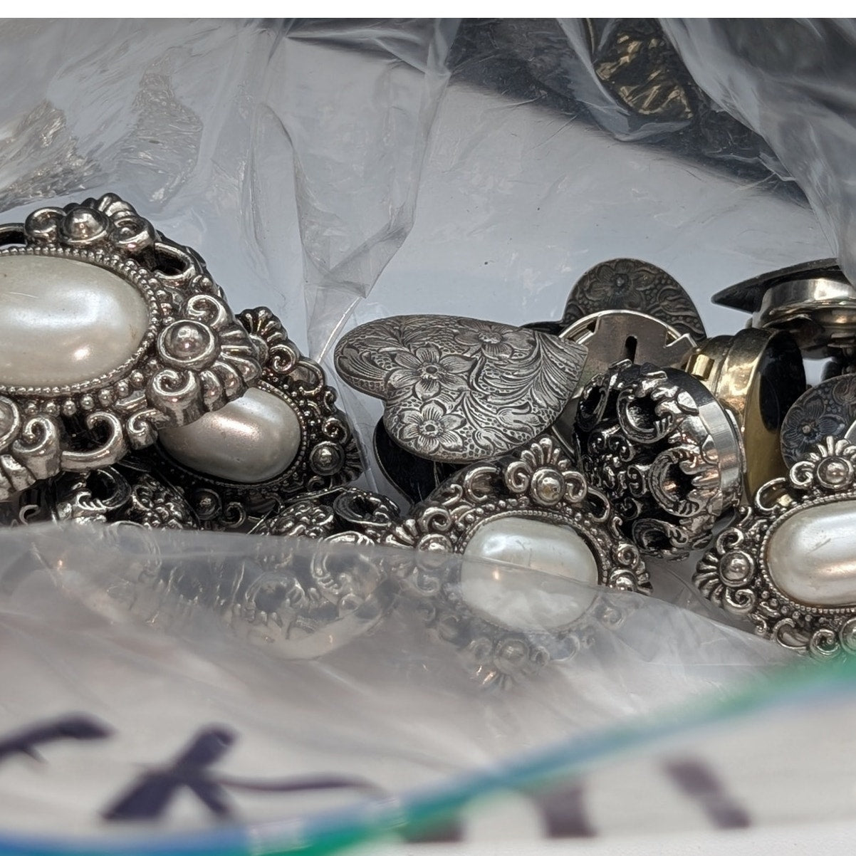 Bag of Button Covers Different Colors Sizes & Styles