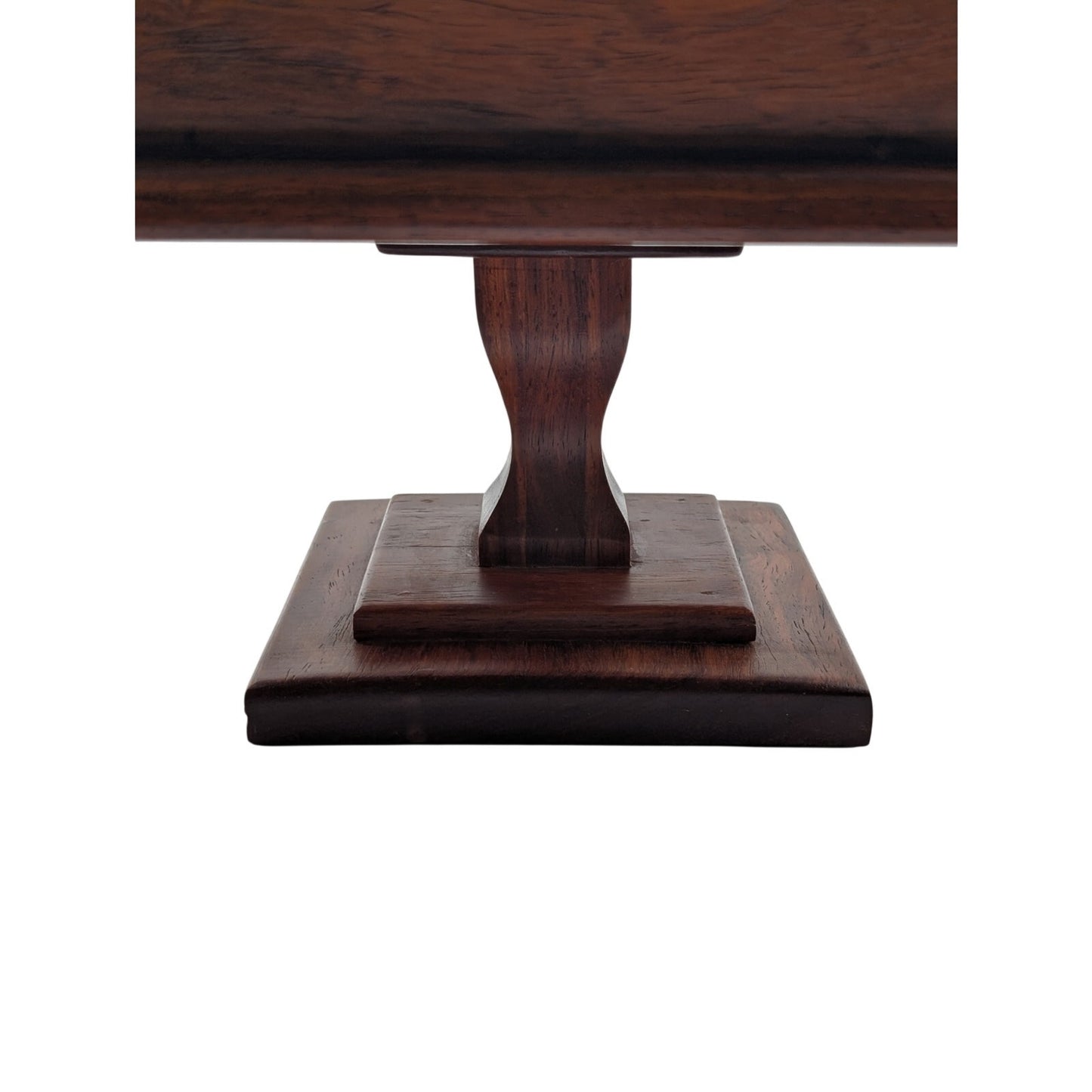Vintage Colonial 60s Wooden Pedestal Compote Fruit Bowl