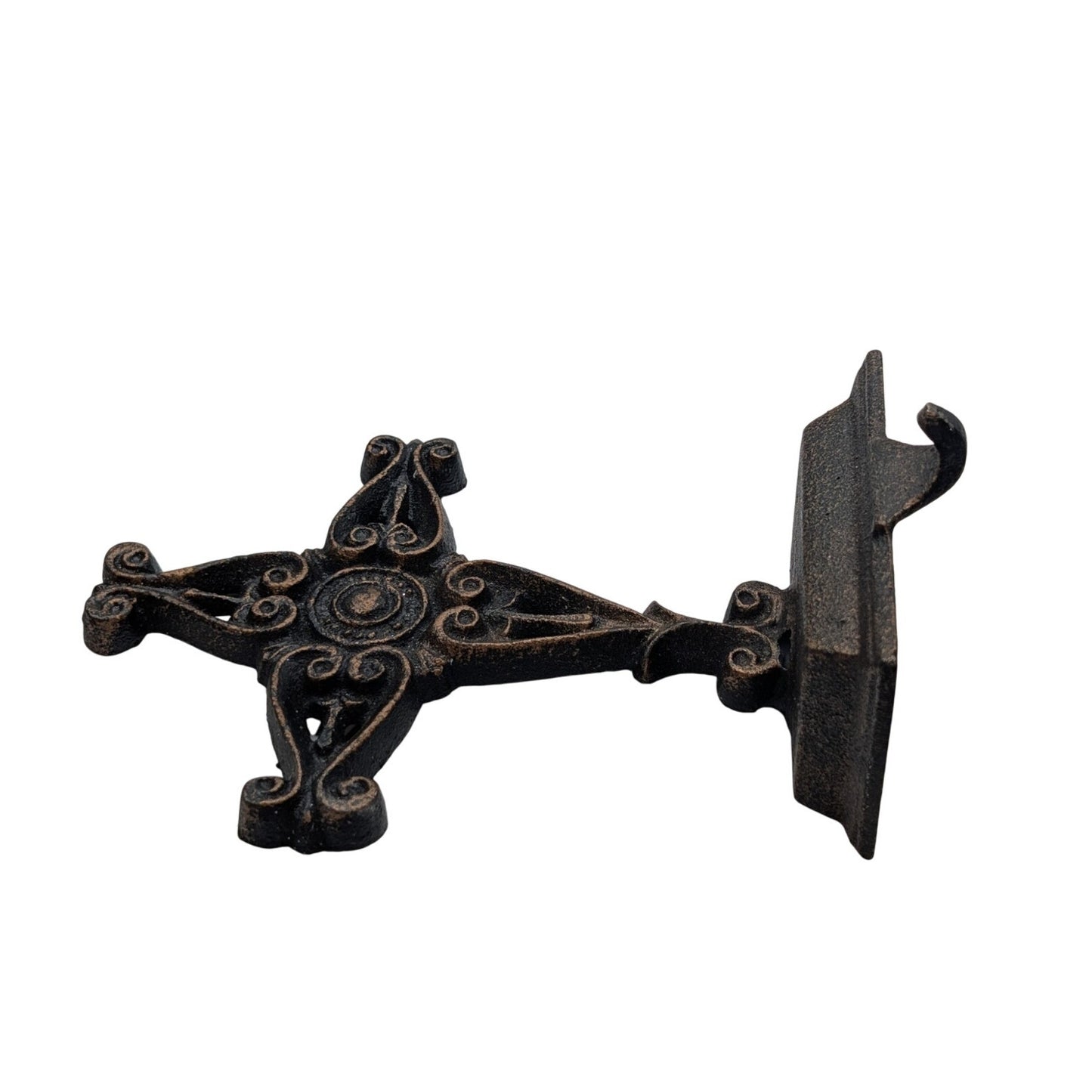Christmas Bronze Heavy Metal Cross Stocking Hanger