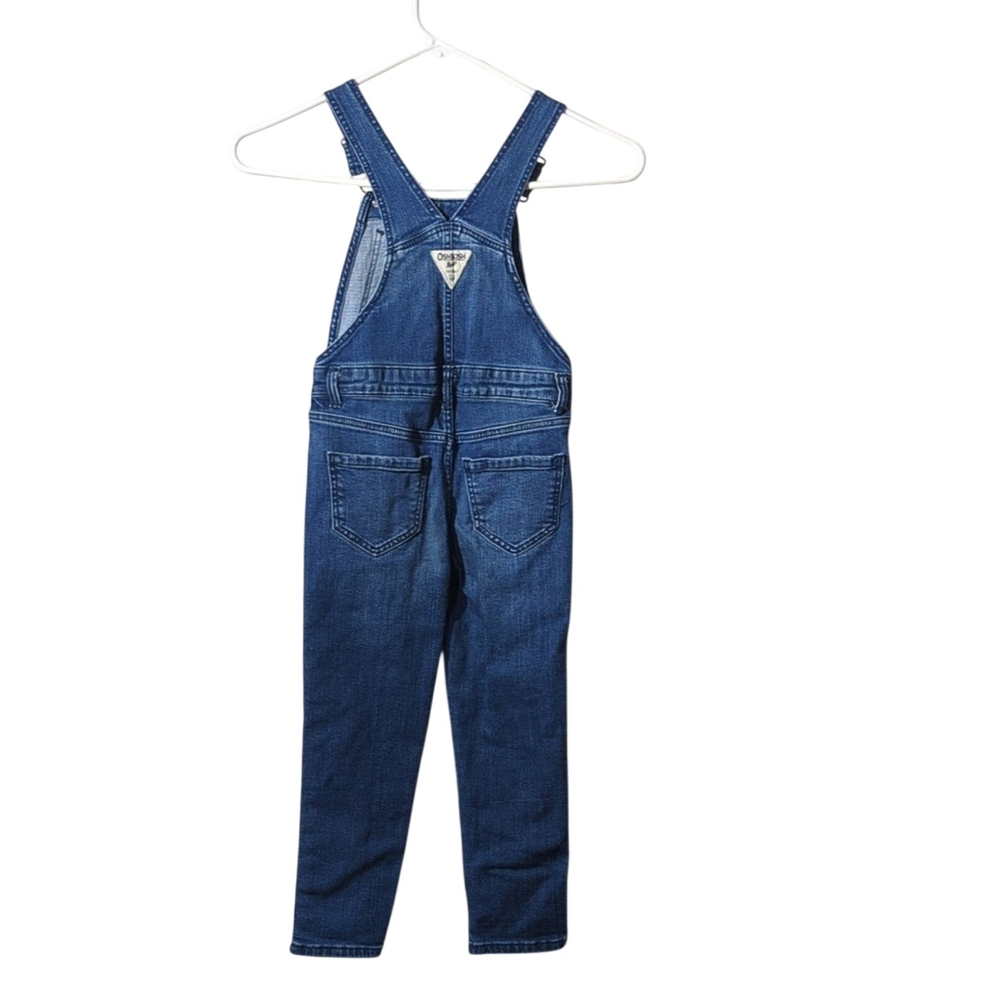 OshKosh B'Gosh Vestbak Gold Metallic Stripe Overall Pant Toddler Size 5T