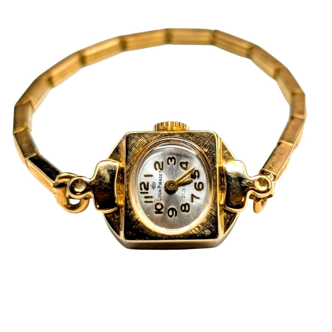 Leon Piradet 21 Jewels Vintage Gold Tone Ladies' Wristwatch