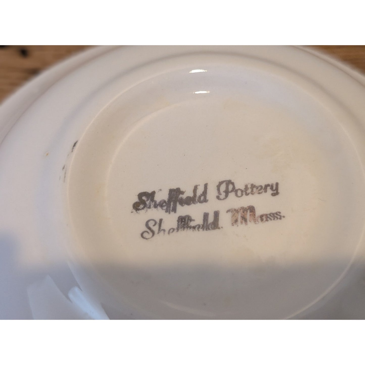 Vintage Sheffield Pottery Sheffield Massachusetts Bird Bowl