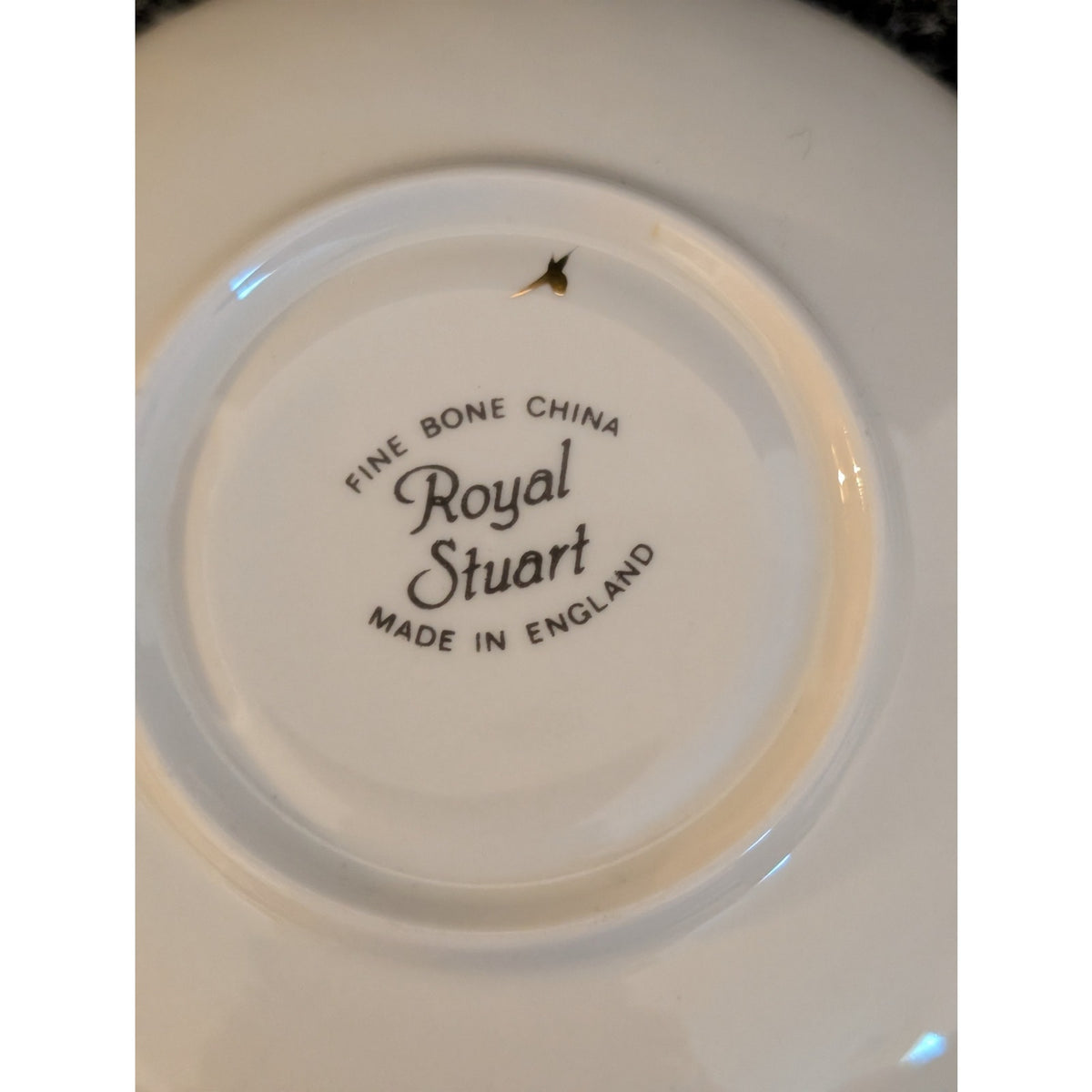 Vintage Royal Stuart Fine Bone China Tea Cup Saucer Floral England