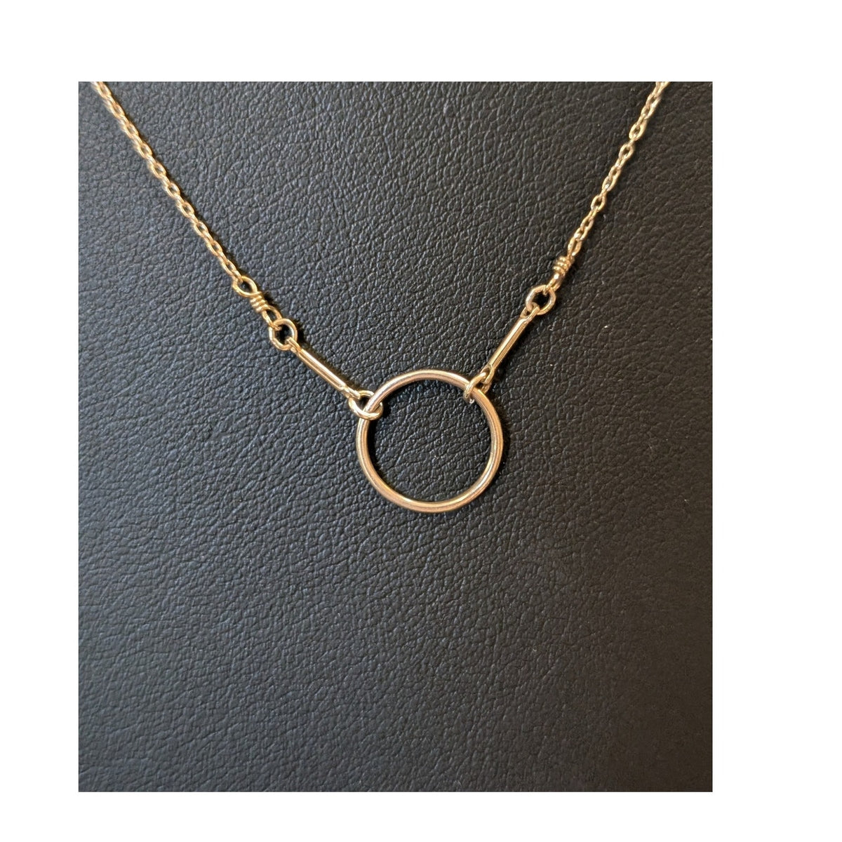 925 Sterling Silver 'O' Pendant Delicate Chain 21" Necklace