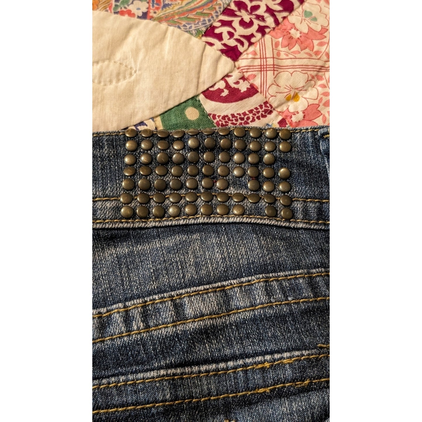 Vigold Embellished Boot Cut Faded Jean Junior Womens Size 11